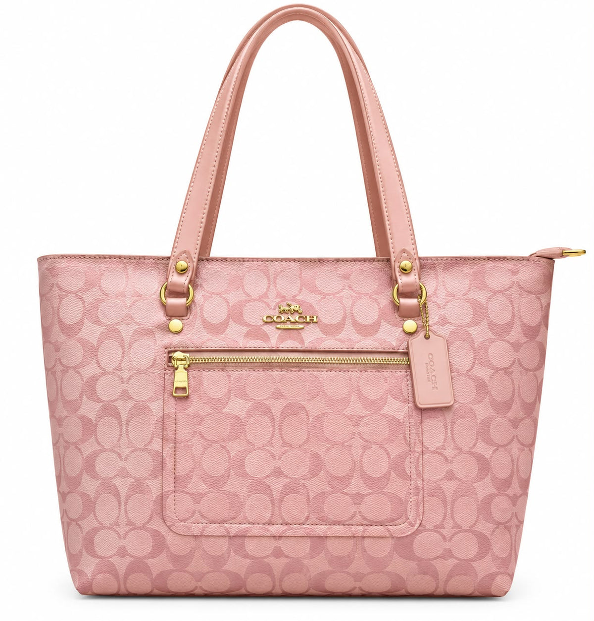 Coach Gallery Tote in Signature - Light Pink