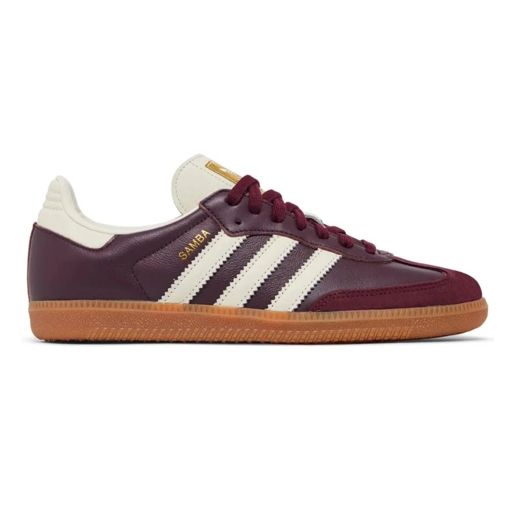 Adidas Samba OG Maroon Gold Metallic - LNT STEP-Sneaker - Adidas -  - 71599608 - 36 - Adidas Samba OG Maroon Gold Metallic -