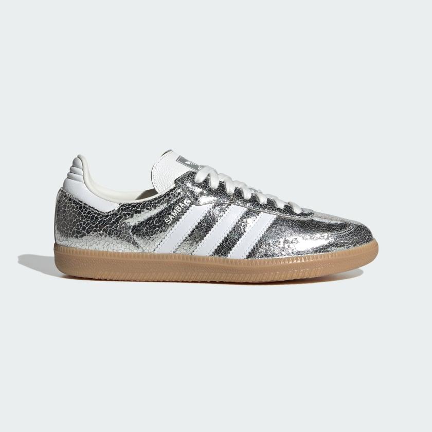 Adidas Samba Silver Metallic Broken Leather - LNT STEP-Sneaker - Adidas -  -  - 36 - Adidas Samba Silver Metallic Broken Leather -