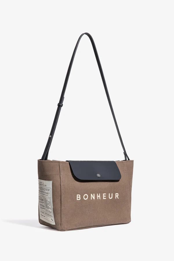 Bonheur Clutch+Bag- - Chocolate