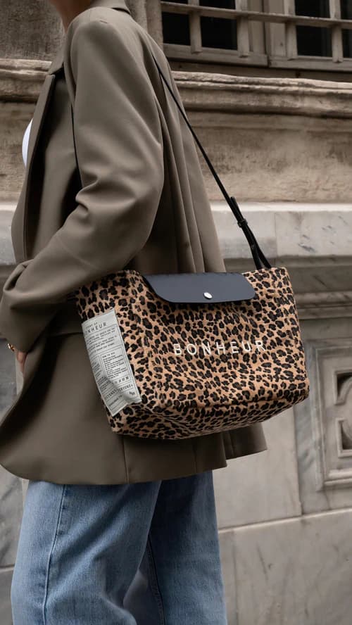 Bonheur Clutch+Bag- - Leopard