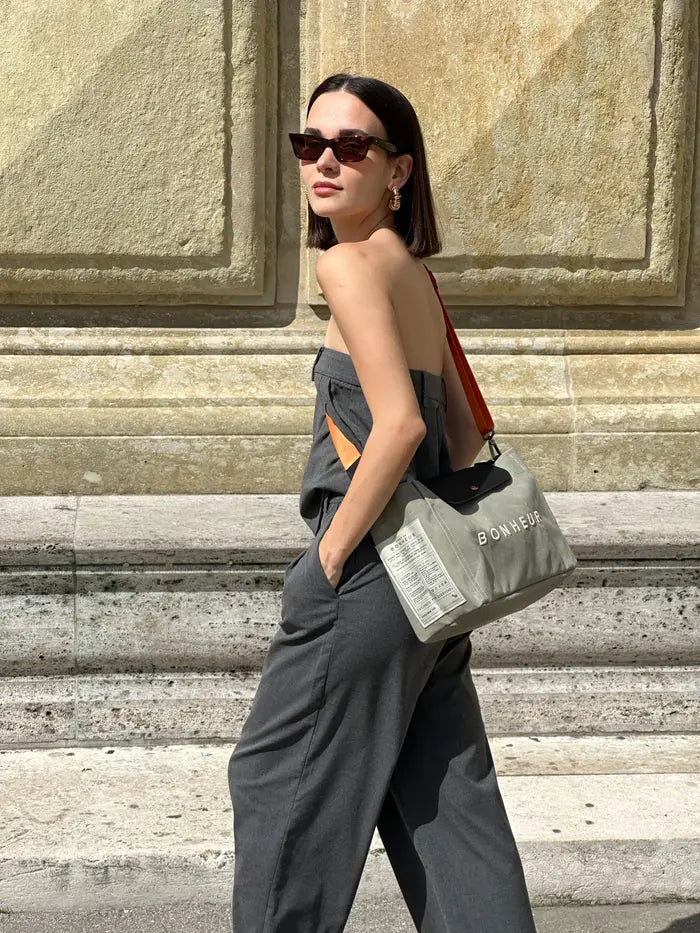 Bonheur Clutch+Bag- - Milky Green