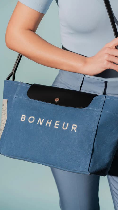 Bonheur Clutch+Bag- - Parisian Blue