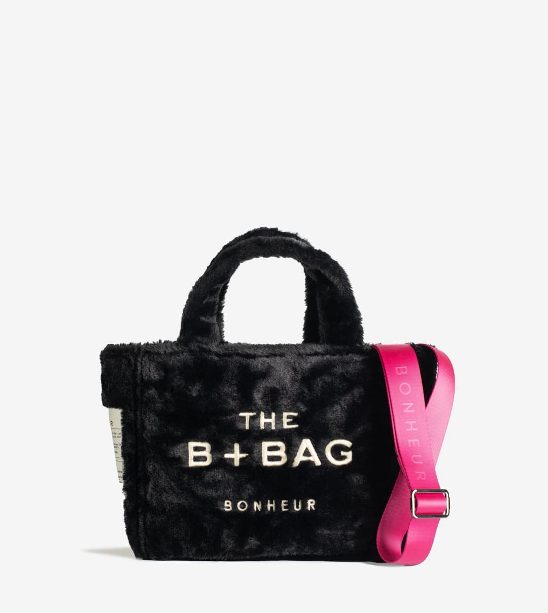 Bonheur Fluffy Tote Bag - - Phantom Black