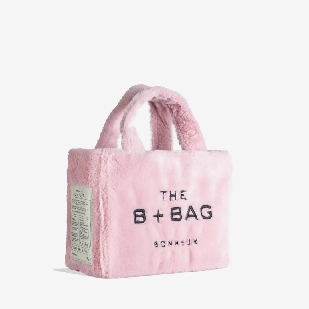 Bonheur Fluffy Tote Bag - - Pony Pink