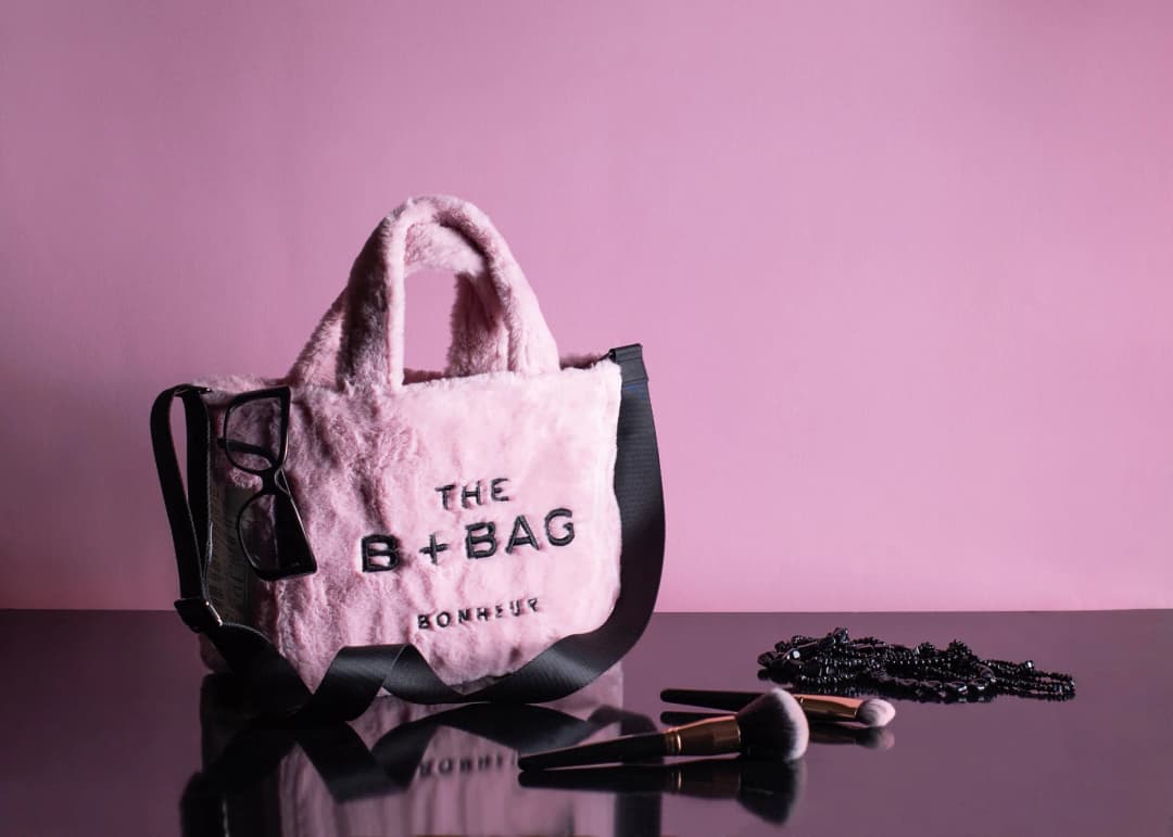 Bonheur Fluffy Tote Bag - - Pony Pink