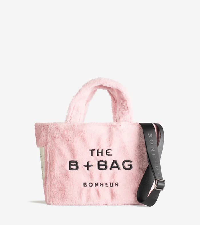 Bonheur Fluffy Tote Bag - - Pony Pink