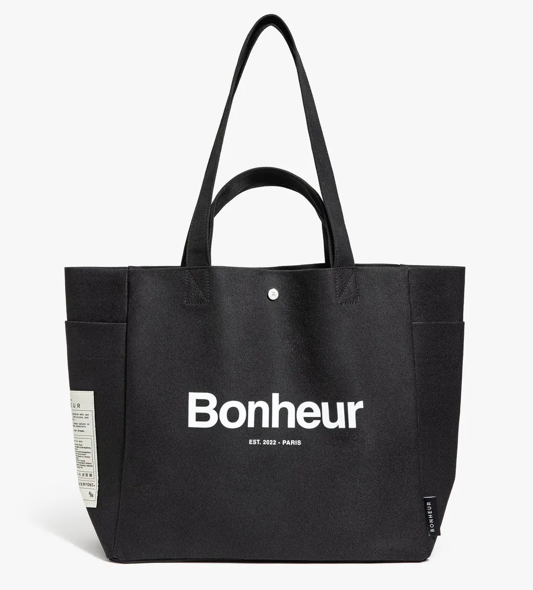 Bonheur N°4 Kanvas Çanta- - BLACK