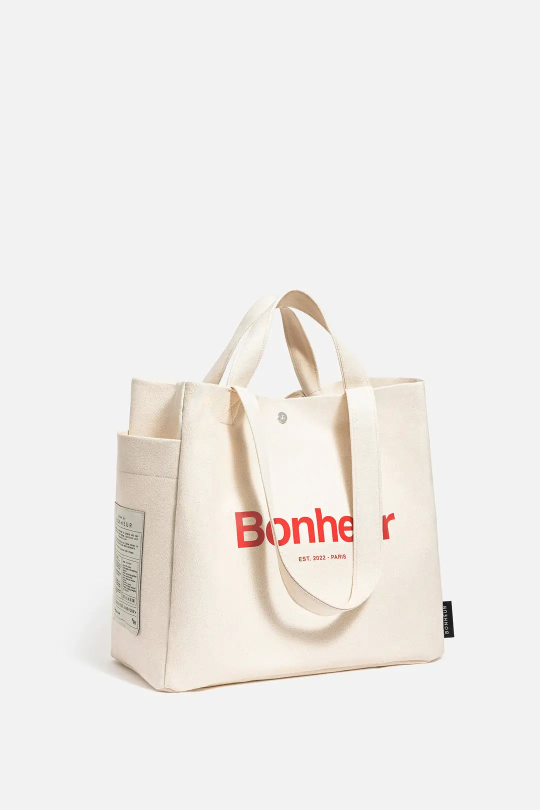 Bonheur N°4 Kanvas Çanta- - Cloud Whıte