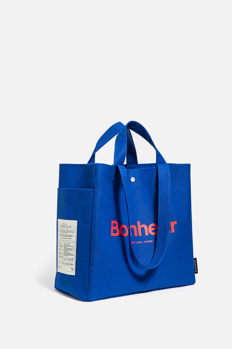 Bonheur N°4 Kanvas Çanta- - OCEAN BLUE
