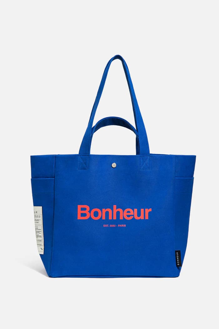 Bonheur N°4 Kanvas Çanta- - OCEAN BLUE