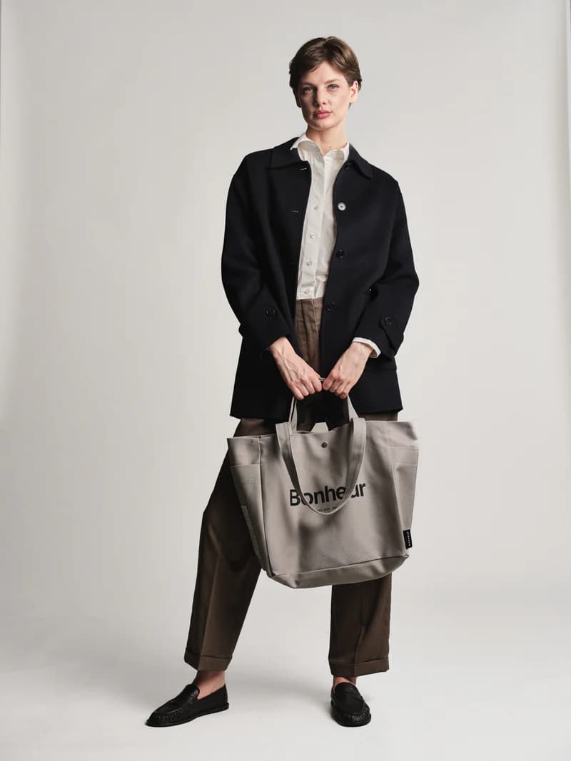 Bonheur N°4 Kanvas Çanta- - Suede Gray