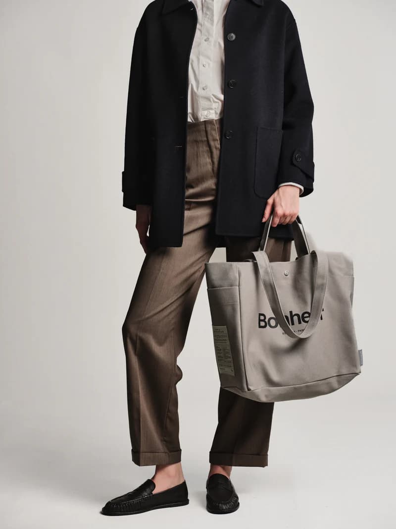 Bonheur N°4 Kanvas Çanta- - Suede Gray
