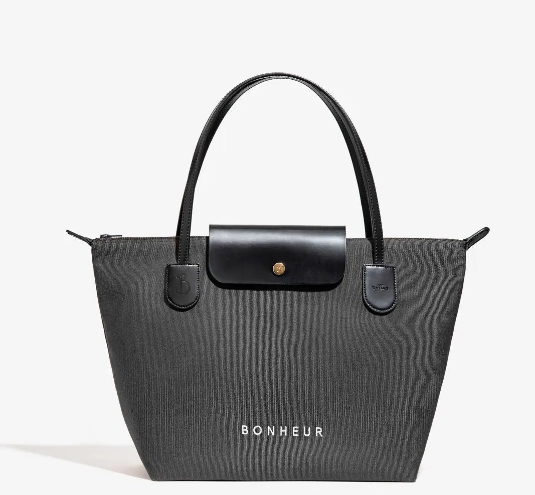 Bonheur N°7 Kanvas Çanta - Denım Gray