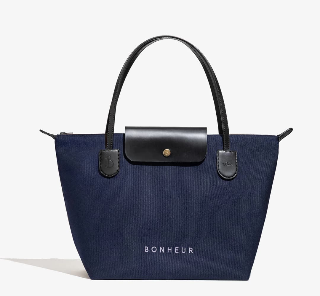 Bonheur N°7 Kanvas Çanta - Indıgo Blue