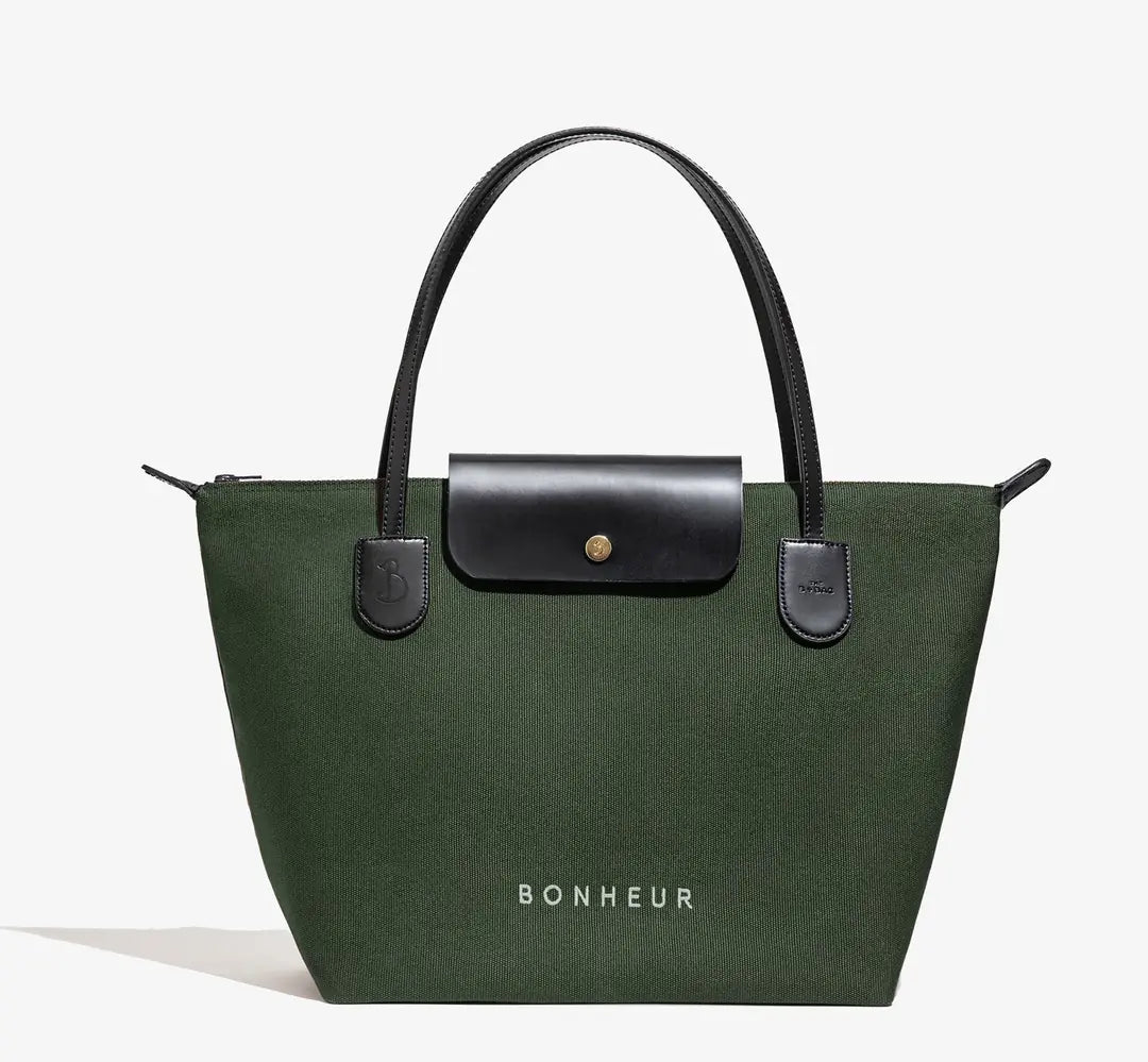 Bonheur N°7 Kanvas Çanta - Pıne Green