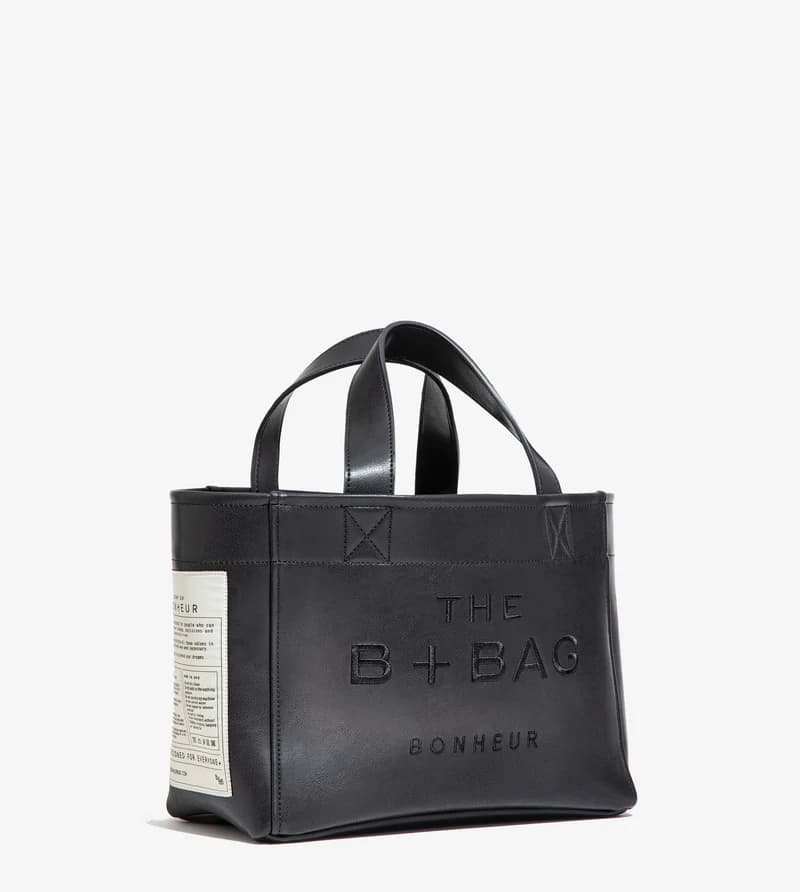 Bonheur The B+Bag Canvas- - Leather Black