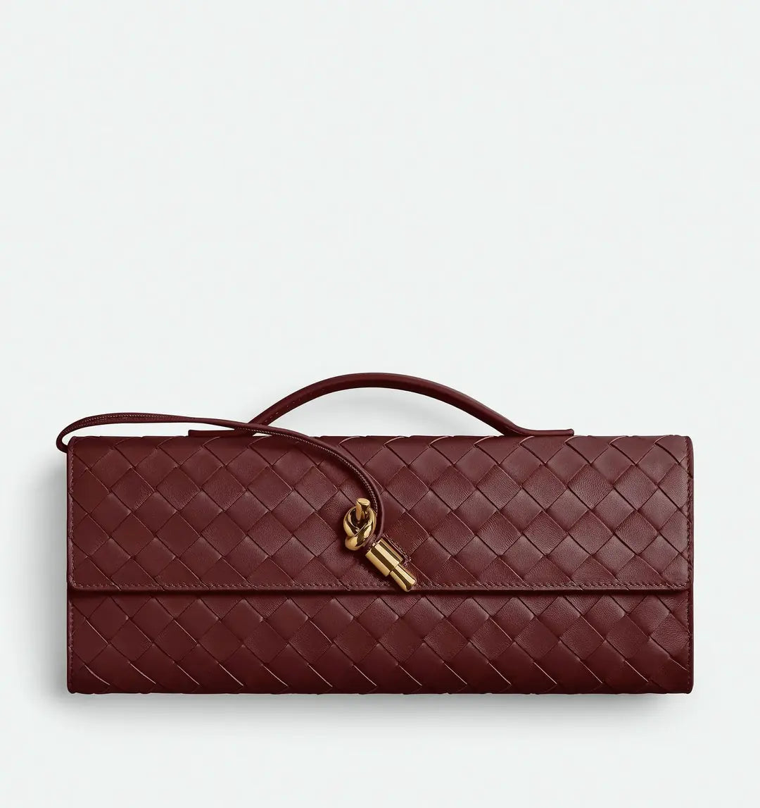 Bottega Venets Andiamo Clutch- - Barolo