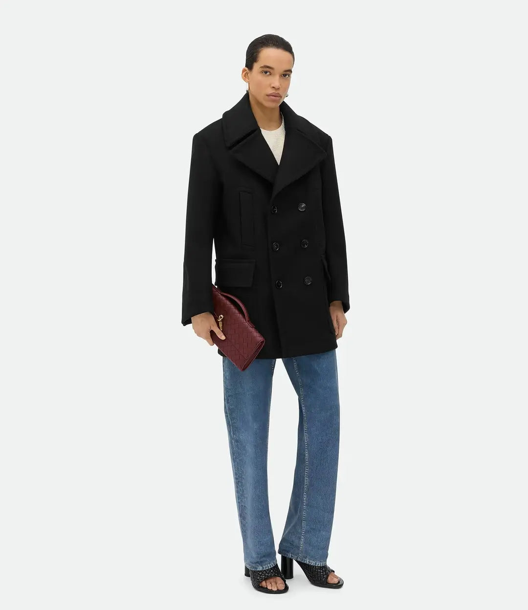 Bottega Venets Andiamo Clutch- - Barolo
