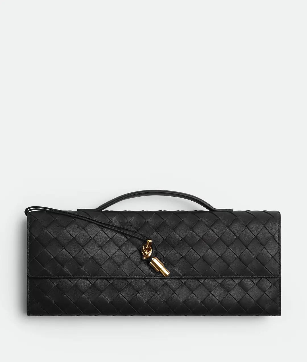 Bottega Venets Andiamo Clutch- - Black-Cream