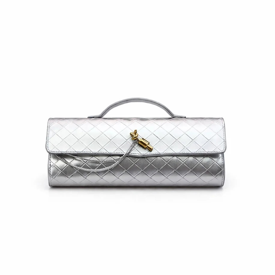 Bottega Venets Andiamo Clutch- - SİLVER