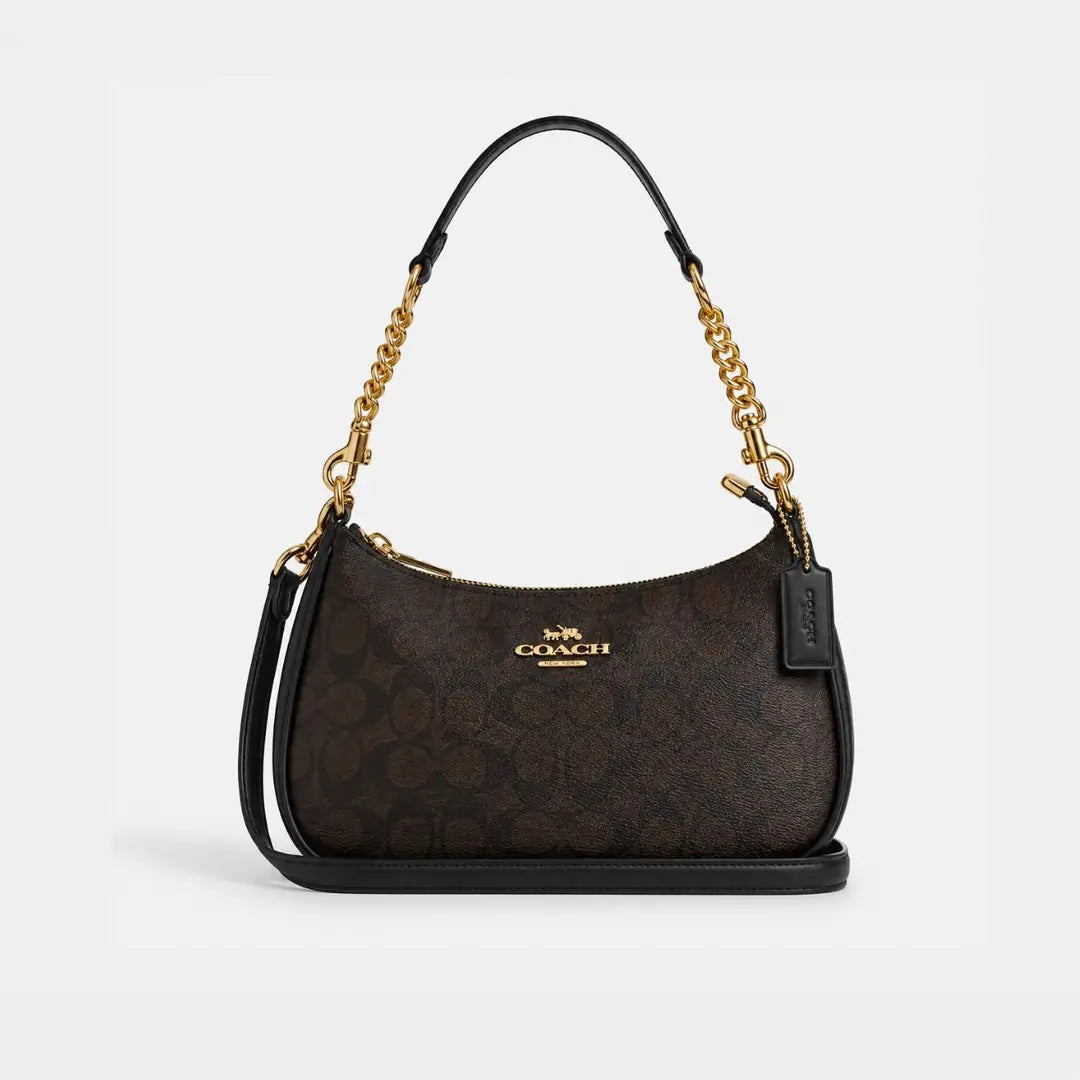 Coach Teri Shoulder - Walnut Black