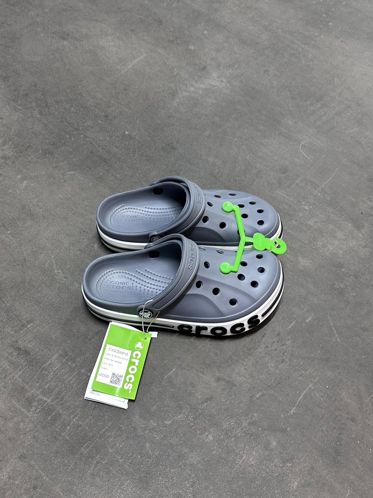 Crocs Bayaband Clog Charcoal White