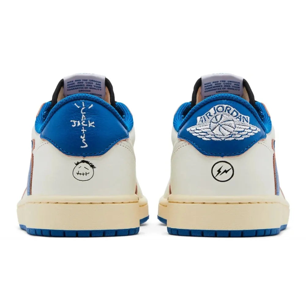 Nike Air Jordan 1 Retro Low OG SP Fragment x Travis Scott Sail Military Blue
