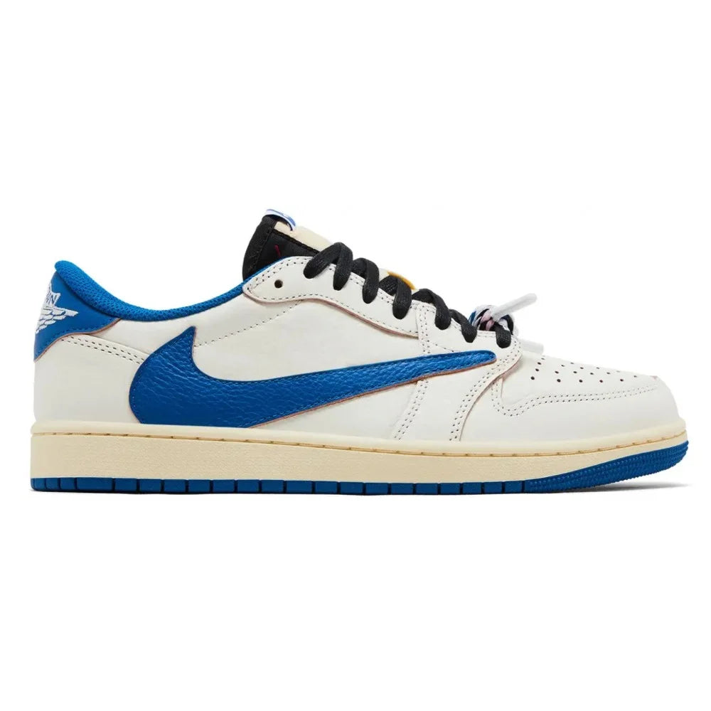 Nike Air Jordan 1 Retro Low OG SP Fragment x Travis Scott Sail Military Blue