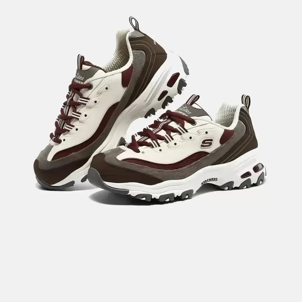 Skechers Dlites Wine Red Brown ( Dar Kalıp )