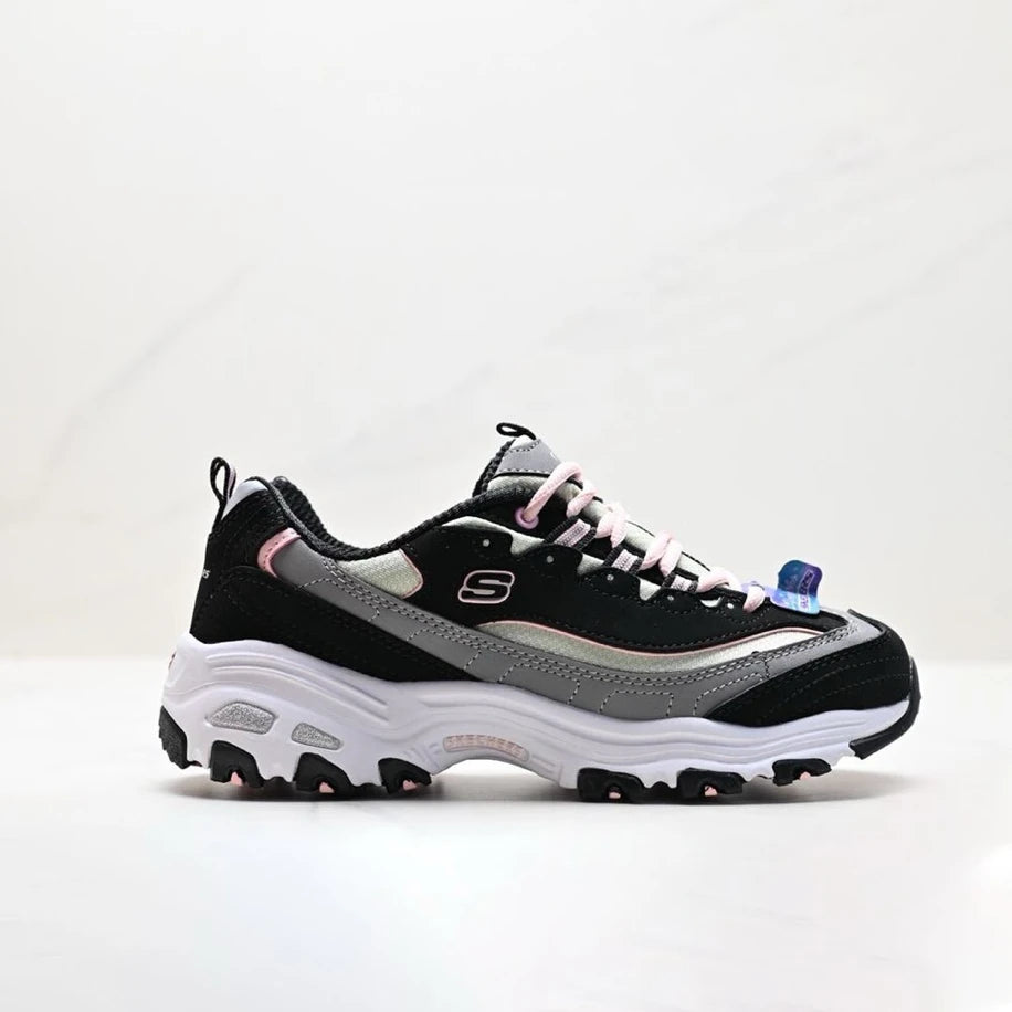 Skechers D’ Lites Black Pink