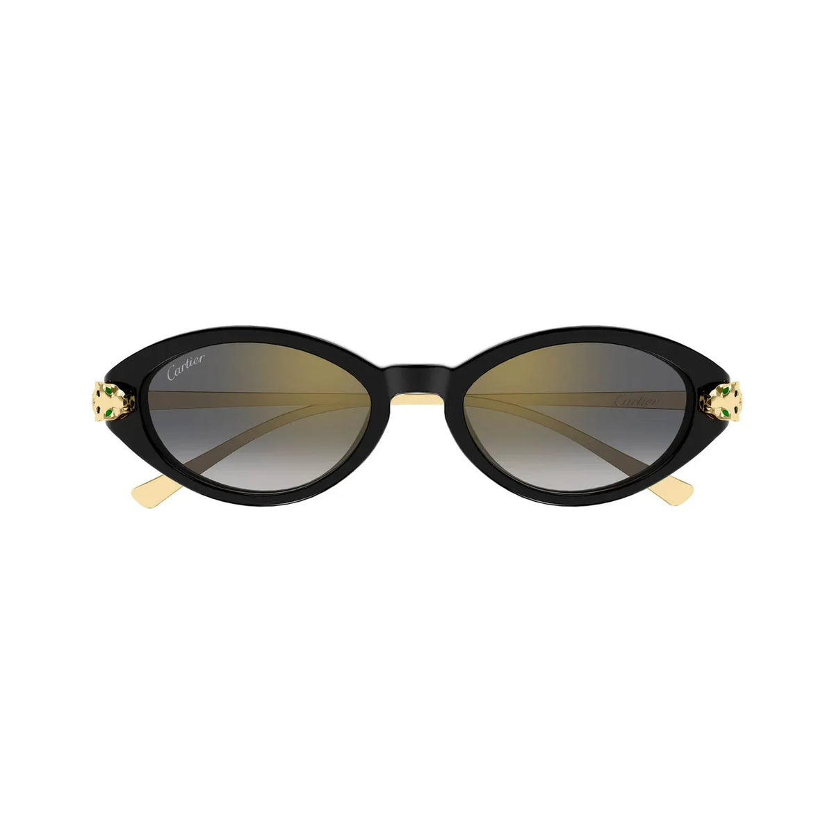 Cartier CT0634S 001 Panthère Black Grey Güneş Gözlüğü