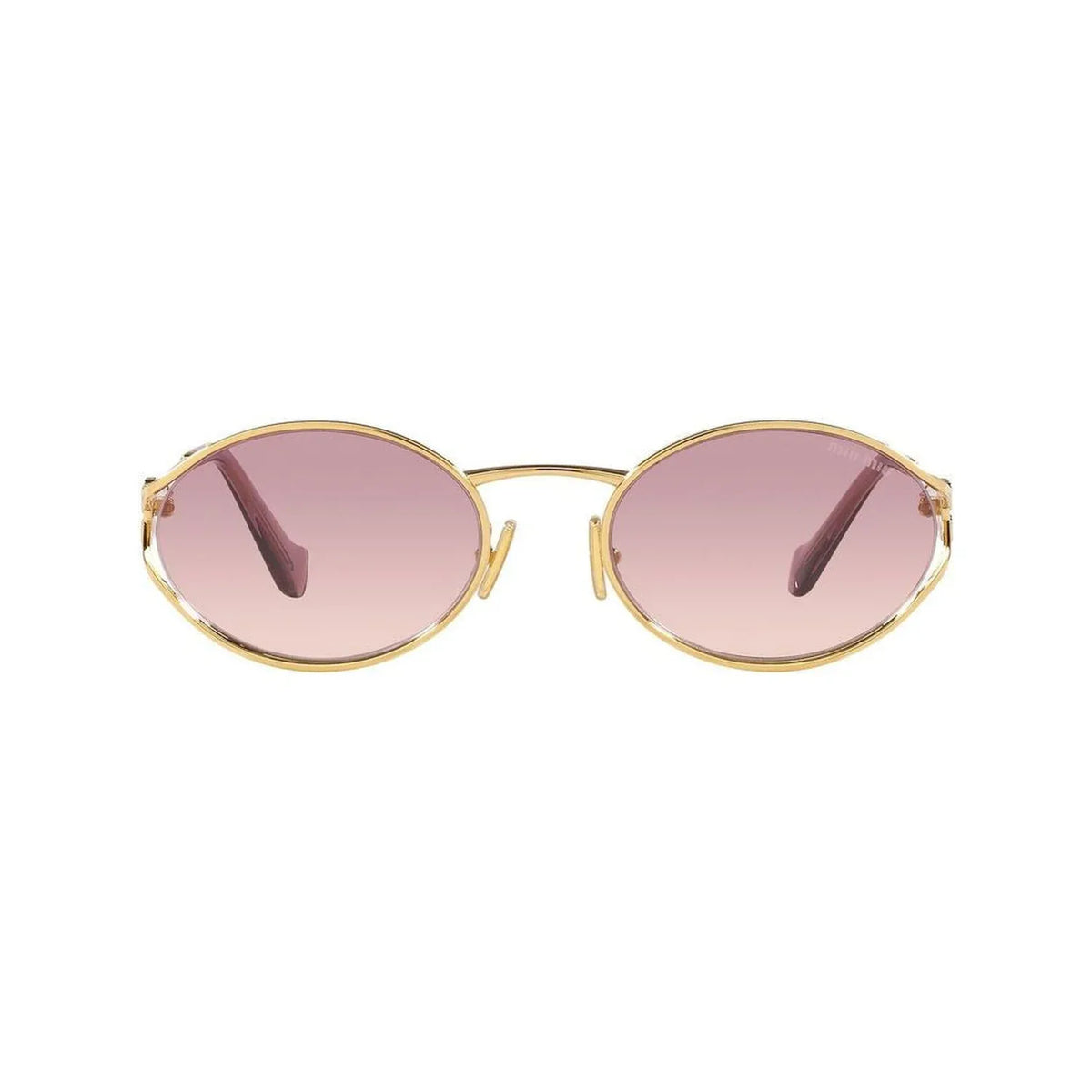 Miu Miu Logo MU52YS 5AK06S Gold Brown Violet Gradient Güneş Gözlüğü
