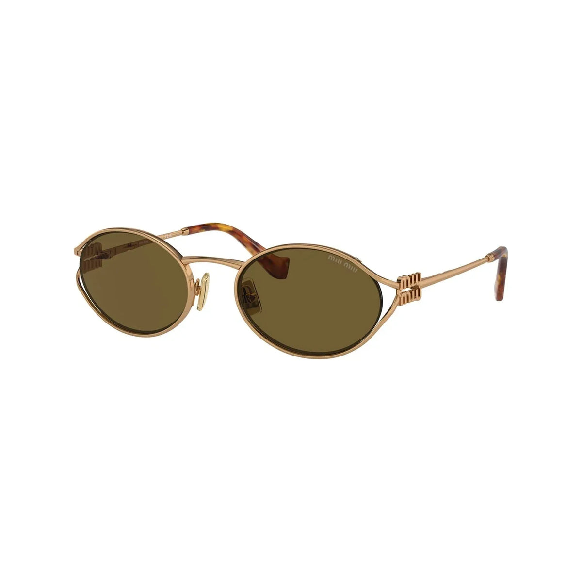 Miu Miu Logo MU 52YS 7OE01T Brass Gold Loden Güneş Gözlüğü
