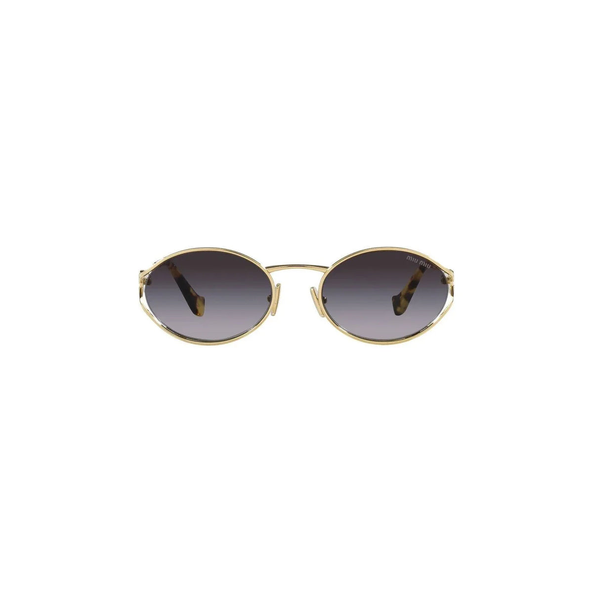 Miu Miu Logo MU52YS ZVN5D1 Pale Gold Grey Gradient Güneş Gözlüğü