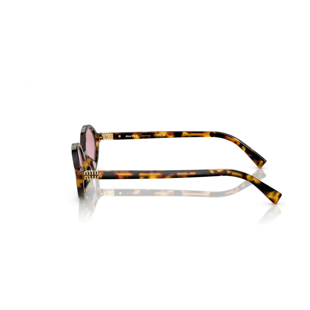 Miu Miu Regard MU 04ZS VAU50D Honey Havana Bordeaux Mirror Güneş Gözlüğü