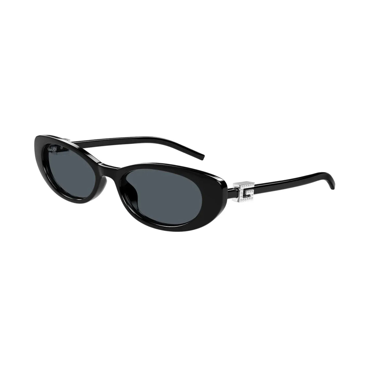 Gucci GG1680S 002 Black Silver Crystal Grey Güneş Gözlüğü