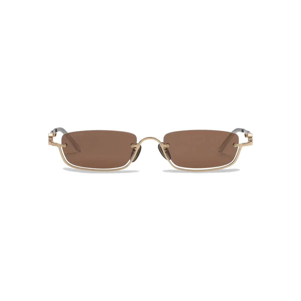 Gucci GG1278S 001 Gold Brown Güneş Gözlüğü