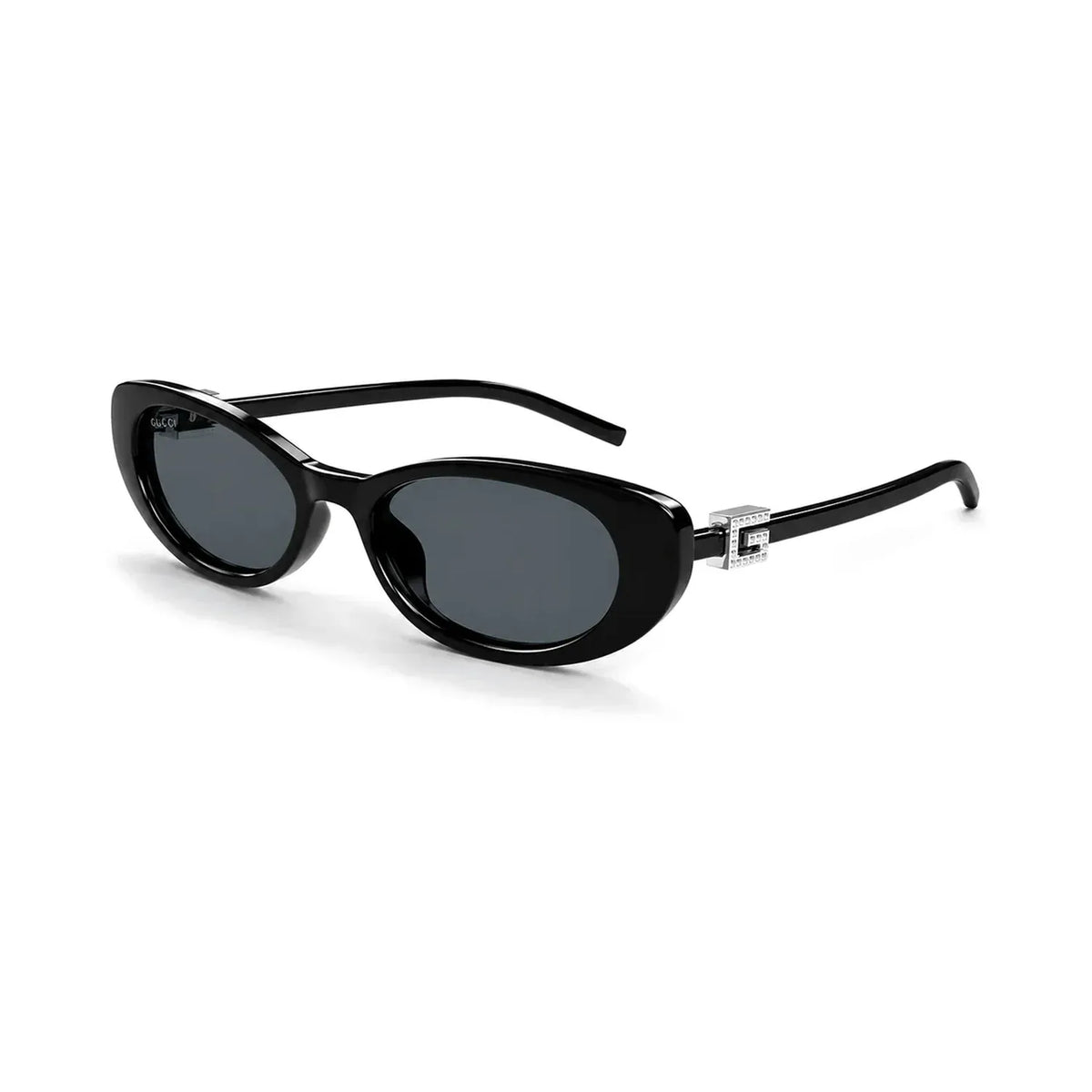 Gucci GG1680S 002 Black Silver Crystal Grey Güneş Gözlüğü