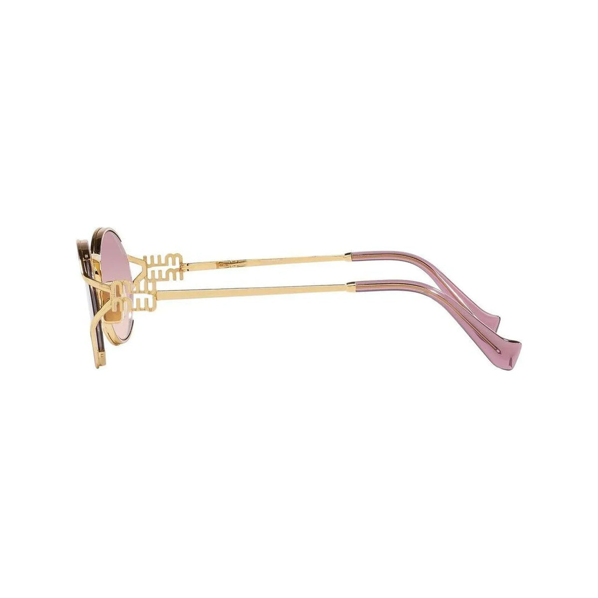 Miu Miu Logo MU52YS 5AK06S Gold Brown Violet Gradient Güneş Gözlüğü