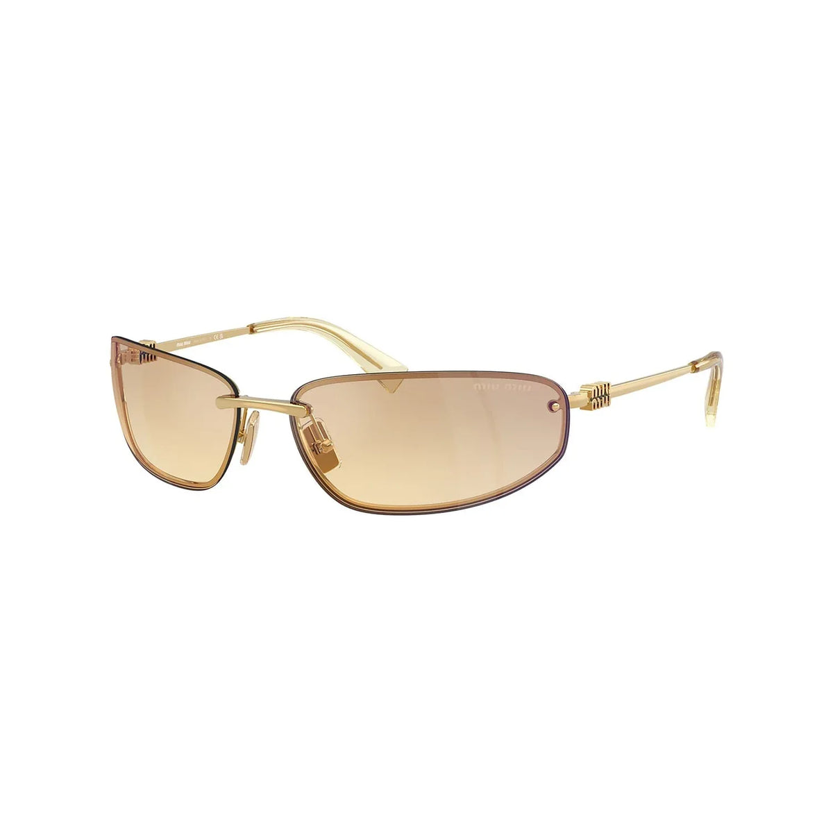 Miu Miu MU A50S 5AK7R1 Gold Yellow Gradient Silver Güneş Gözlüğü