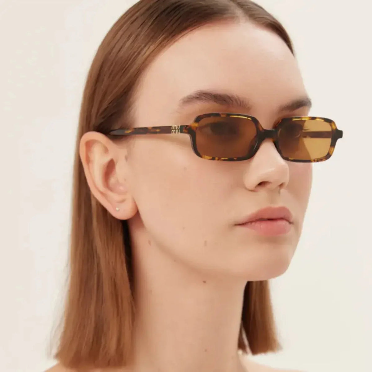 Miu Miu Regard MU 11ZSF VAU2Z1 Low Bridge Honey Havana Brown Güneş Gözlüğü
