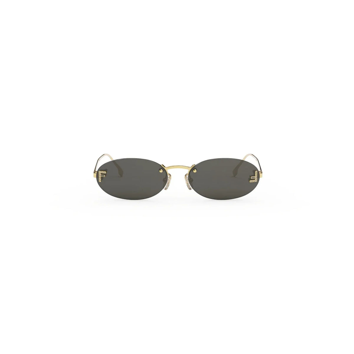 Fendi First Crystal FE4075US 30A Gold Grey Güneş Gözlüğü