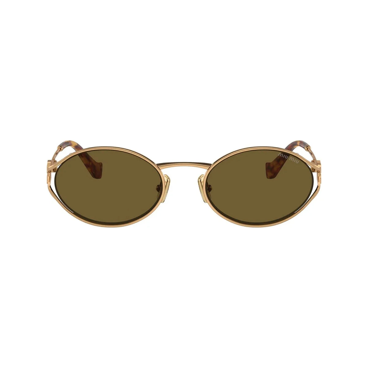 Miu Miu Logo MU 52YS 7OE01T Brass Gold Loden Güneş Gözlüğü