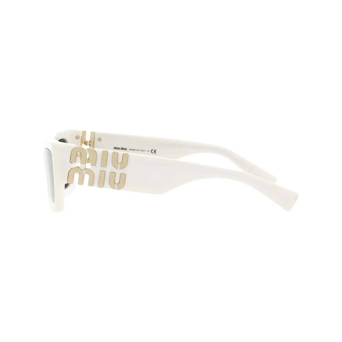 Miu Miu Glimpse MU 09WS 1425S0 White Dark Grey Güneş Gözlüğü