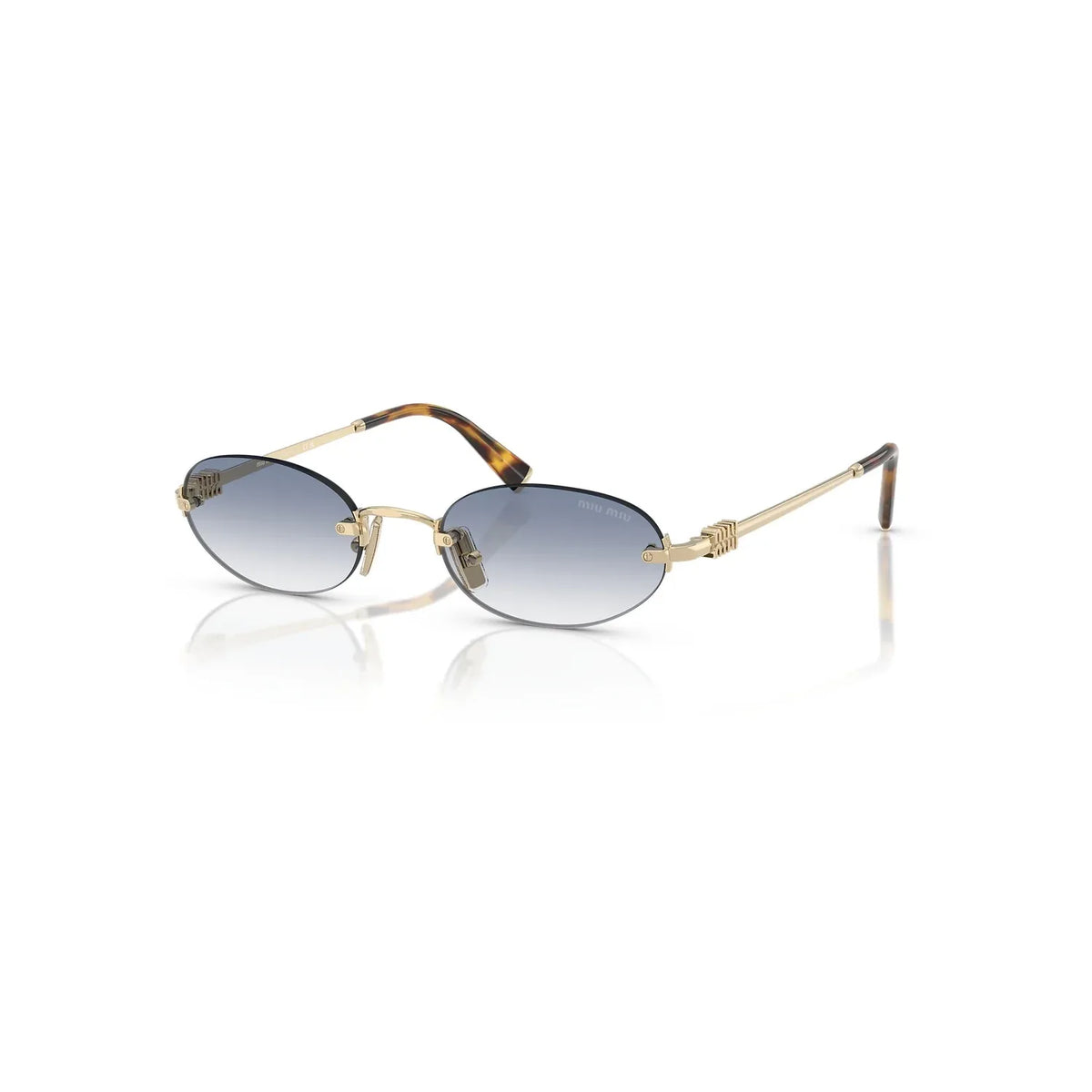 Miu Miu Regard MU A54S ZVN80O Pale Gold Clear Light Blue Gradient Güneş Gözlüğü