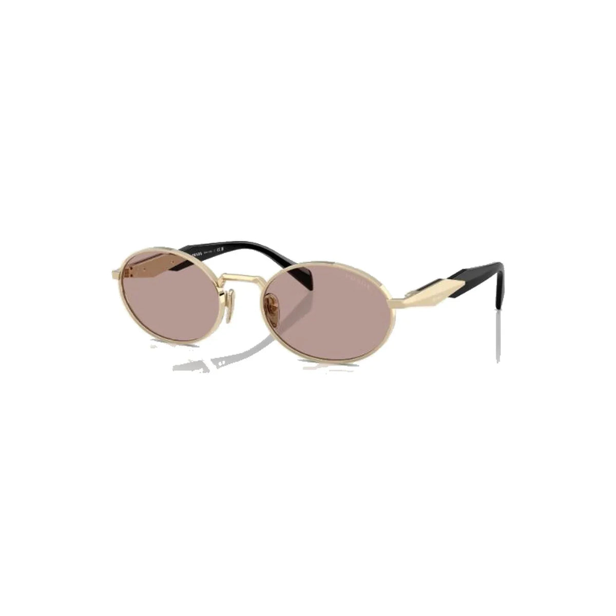 Prada PR 65ZS ZVN20I Pale Gold Light Purple Brown Güneş Gözlüğü