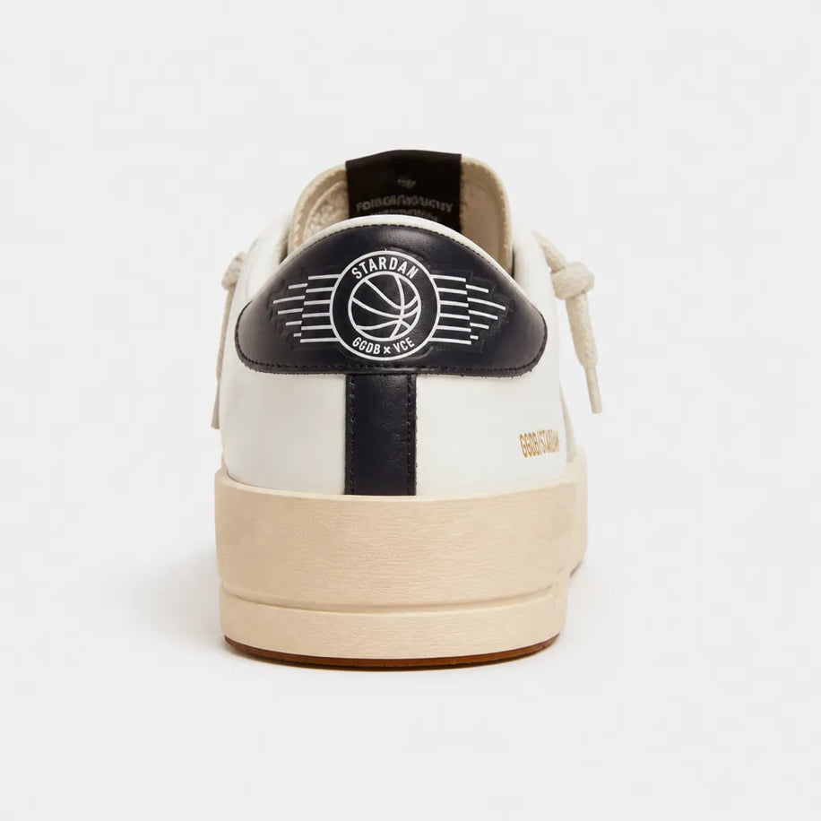 Golden Stardan with Ice-Gray Suede Star & Blu-Navy