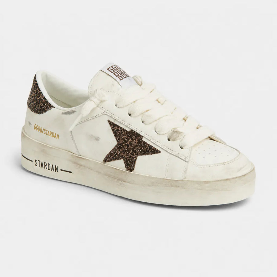 Golden Stardan Glitter Star White