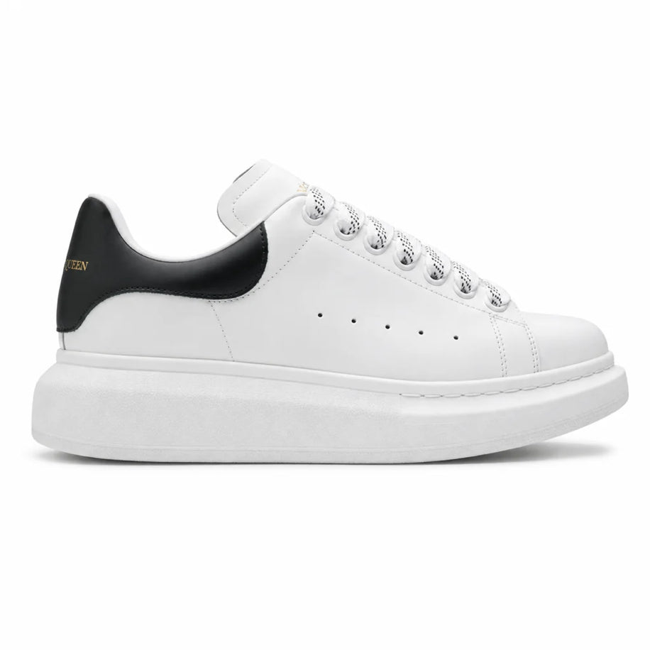 Alexander McQueen Oversized White Black Leather